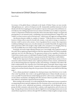 Innovations in Global Climate Governance