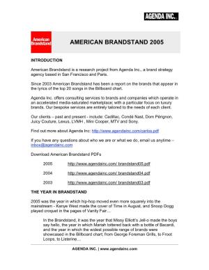 American Brandstand 2005
