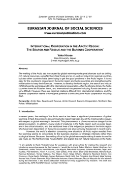 Eurasian Journal of Social Sciences, 6(4), 2018, 37-55 DOI: 10.15604/Ejss.2018.06.04.003