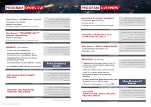 Program Overview Program Overview