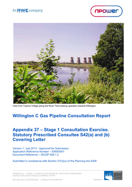 Willington C Gas Pipeline Consultation Report Appendix 37