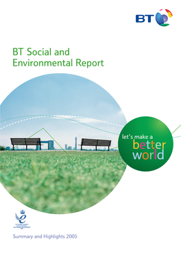 BT Social and Environmental Report