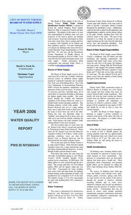 Water Quality Report 2006