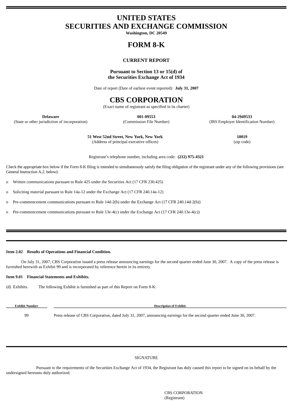 UNITED STATES SECURITIES and EXCHANGE COMMISSION Washington, DC 20549