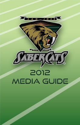 2012 San Jose Sabercats Media Guide