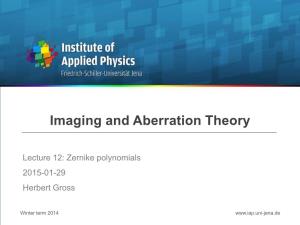 IAT14 Imaging and Aberration Theory Lecture 12 Zernike Polynomials.Pdf