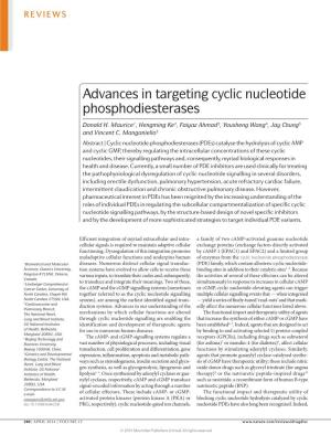 Advances in Targeting Cyclic Nucleotide Phosphodiesterases