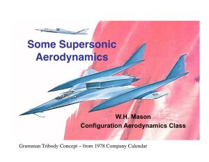 Some Supersonic Aerodynamics