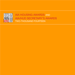 2014 AIA Housing Awards Book.Pdf