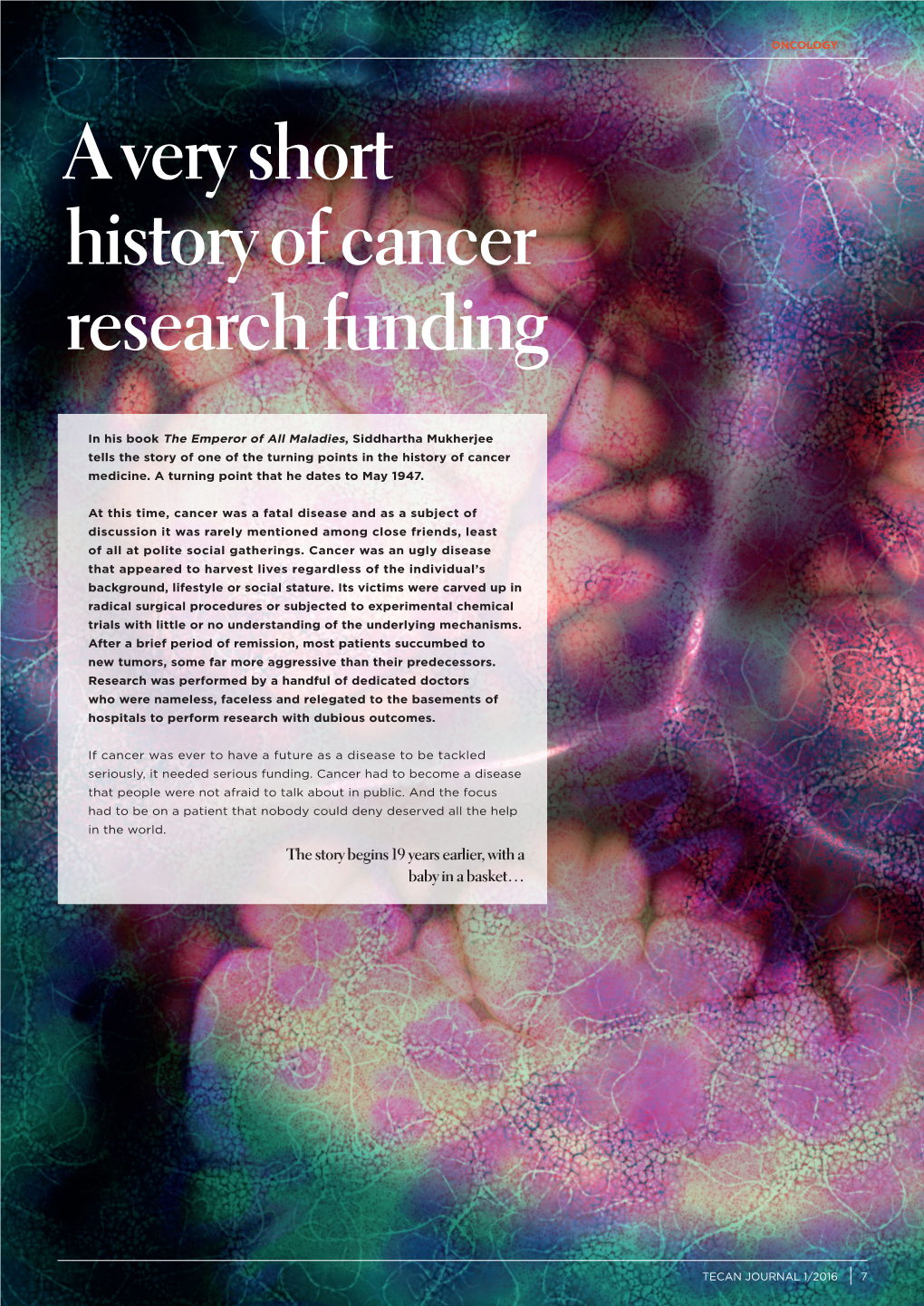 A Very Short History of Cancer Research Funding