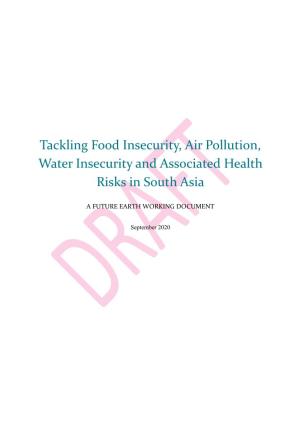 Tackling Food Insecurity, Air Pollution, Water Insecurity and Associated Health Risks in South Asia