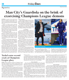 Man City's Guardiola on the Brink of Exorcising Champions League