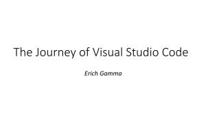 The Journey of Visual Studio Code