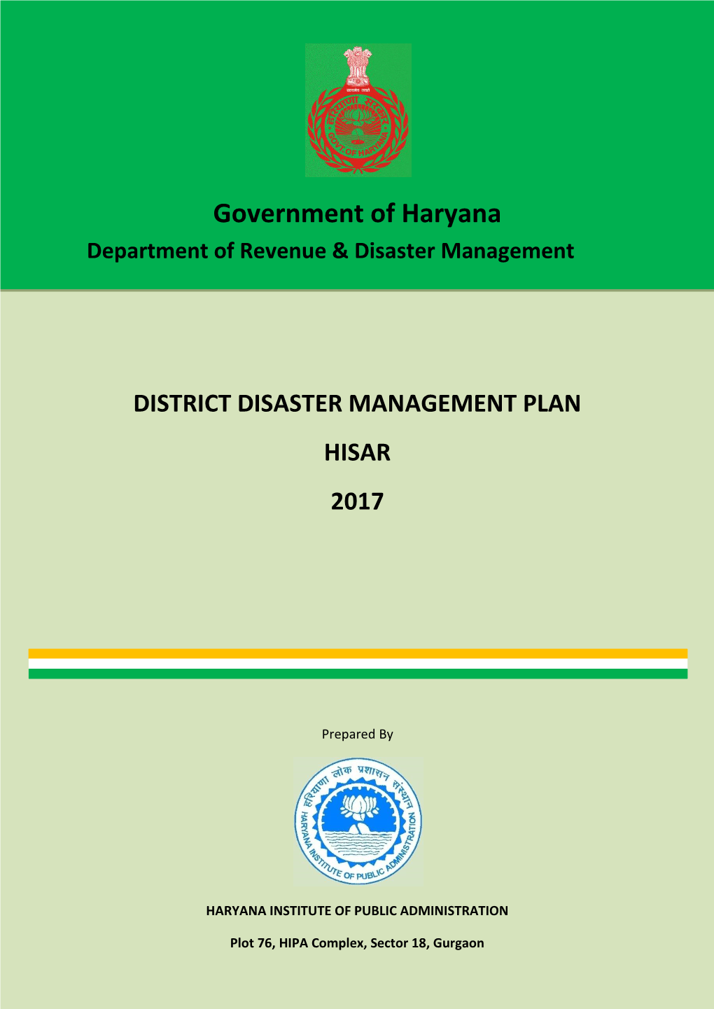 Government of Haryana Department of Revenue & Disaster Management