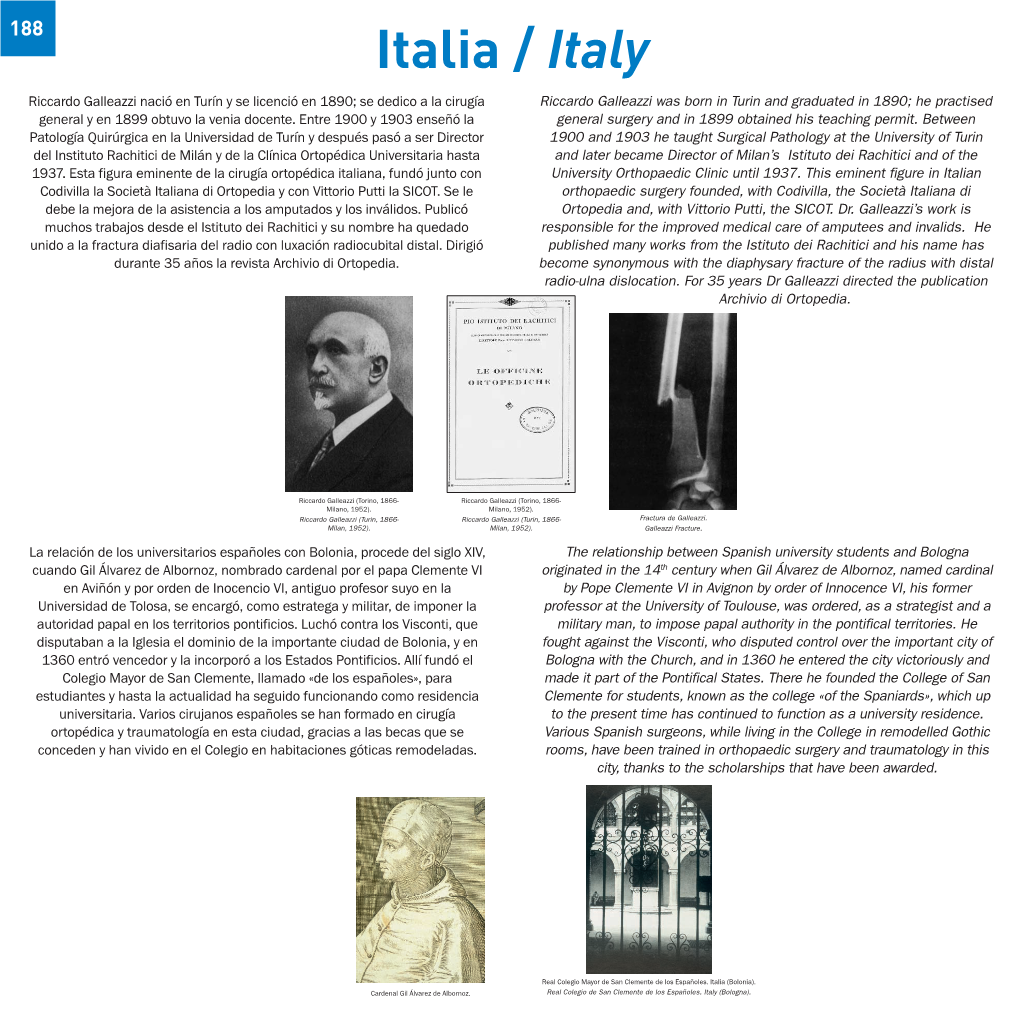 Riccardo Galleazzi Was Born in Turin and Graduated in 1890; He Practised General Y En 1899 Obtuvo La Venia Docente