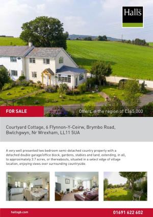 Courtyard Cottage, 6 Ffynnon-Y-Ceirw, Brymbo Road, Bwlchgwyn, Nr Wrexham, LL11 5UA