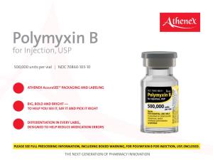 Polymyxin B for Injection, USP