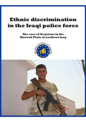 Ethnic Discrimination in the Iraqi Police Force