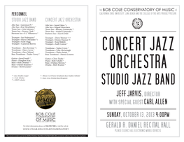 Studio Jazz Band Concert Jazz Orchestra