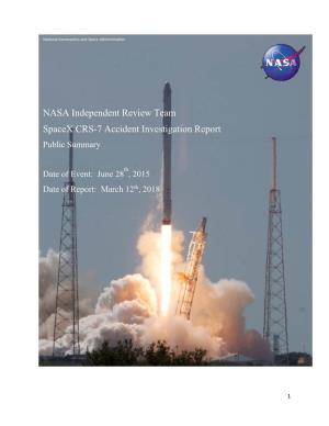 Spacex CRS-7 Accident Investigation Report