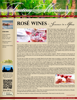 Rosé Wines – Summer in a Glass Rosé Wines Have Come a Long Way