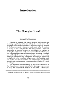 The Georgia Crawl