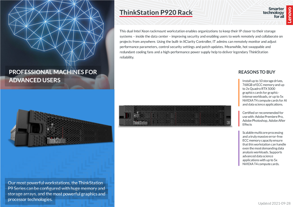 Thinkstation P920 Rack