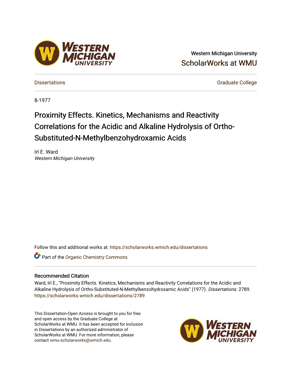 Proximity Effects. Kinetics, Mechanisms and Reactivity Correlations for the Acidic and Alkaline Hydrolysis of Ortho- Substituted-N-Methylbenzohydroxamic Acids