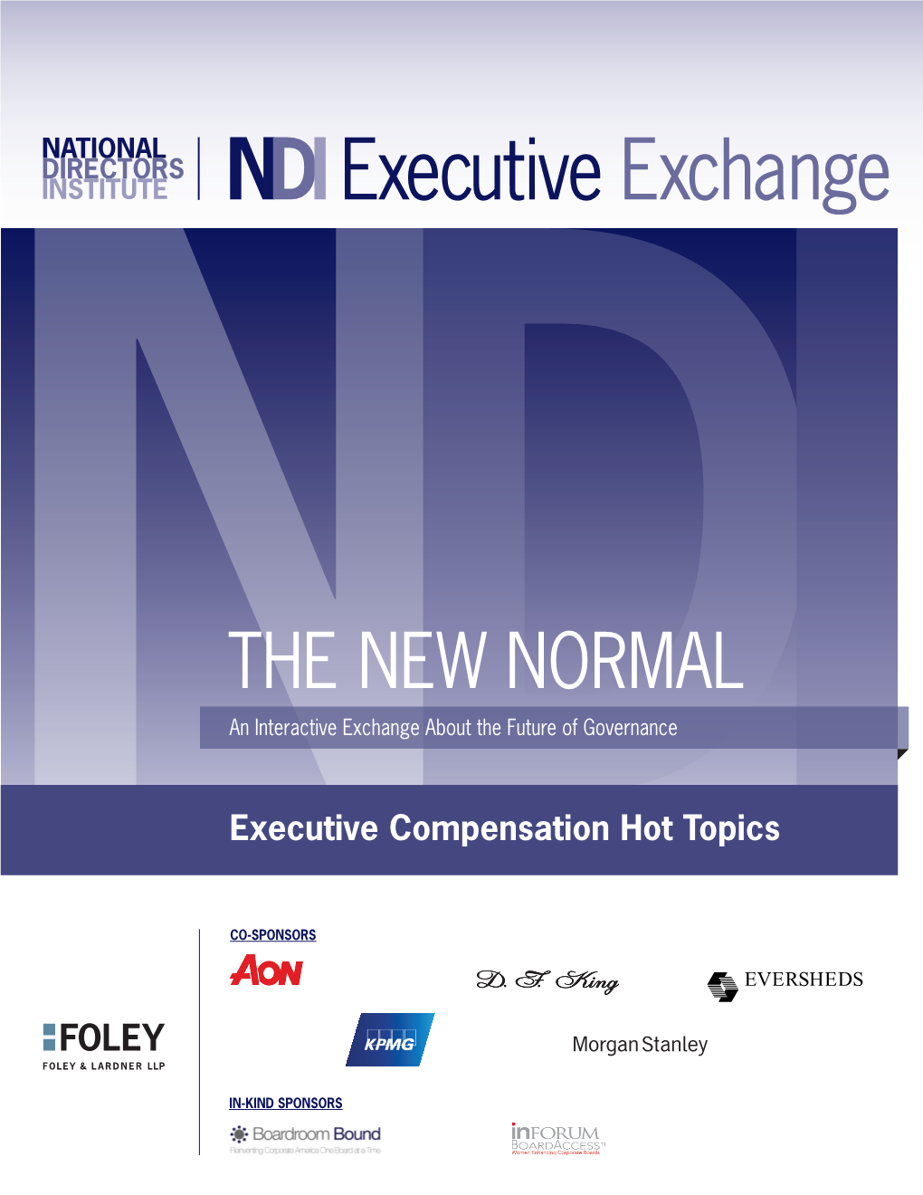 NDI Executive Exchange