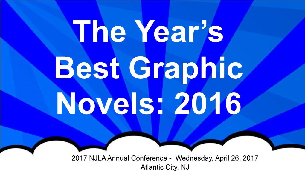 2017 NJLA Annual Conference - Wednesday, April 26, 2017 Atlantic City, NJ