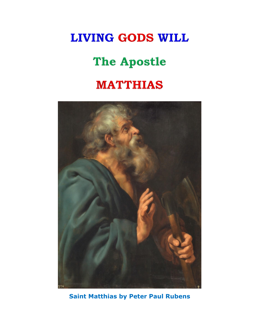 Saint Matthias by Peter Paul Rubens the Apostle MATTHIAS Page 1