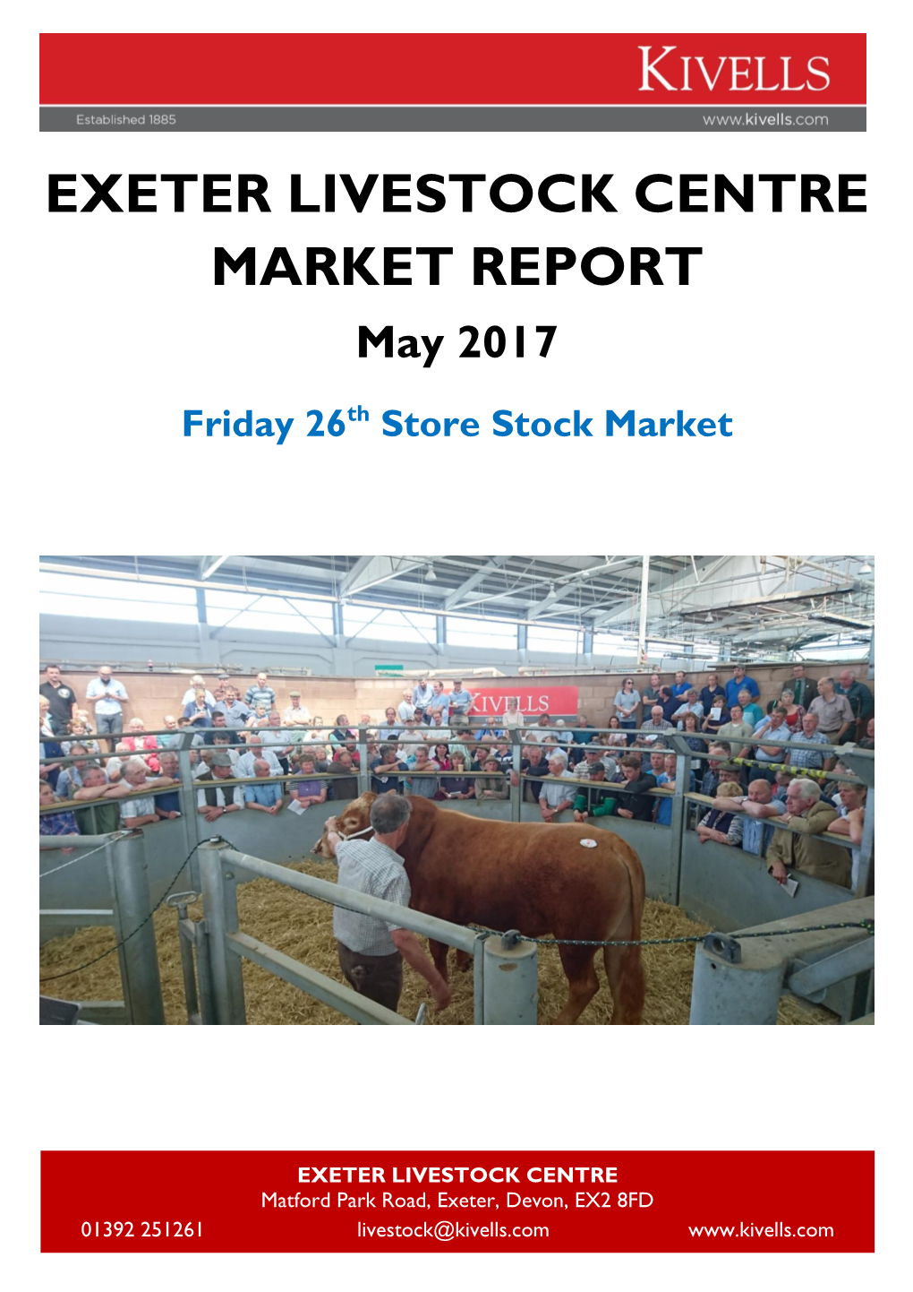 Exeter Livestock Centre Market Report