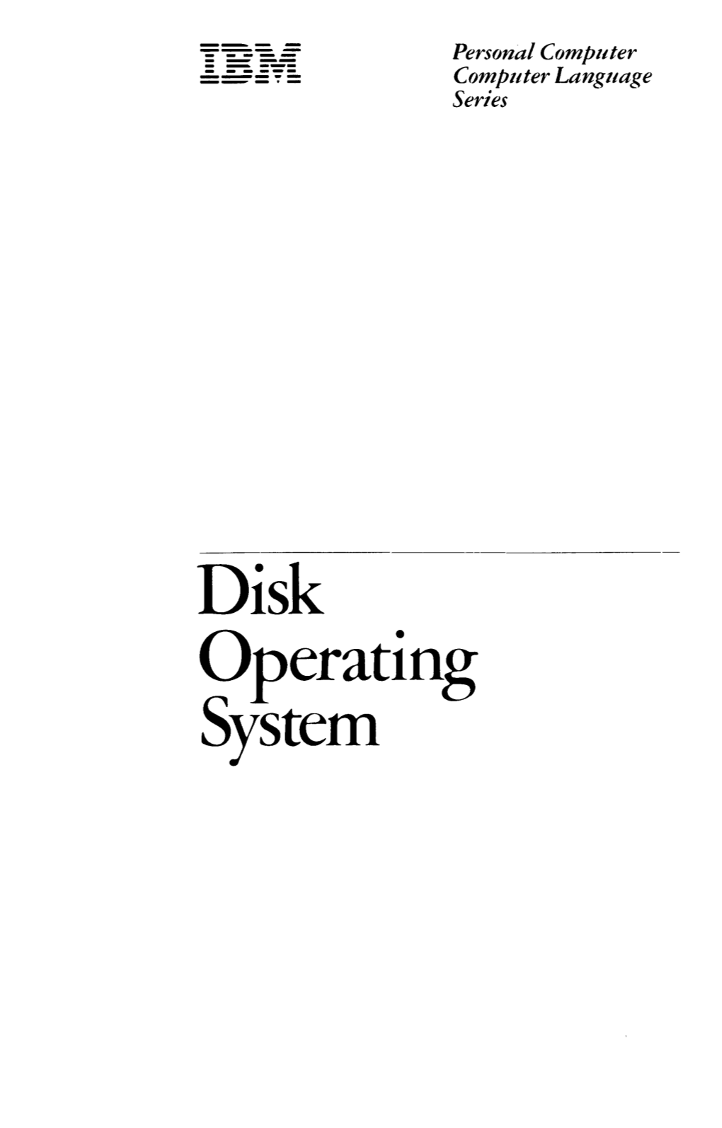 Disk Operating System