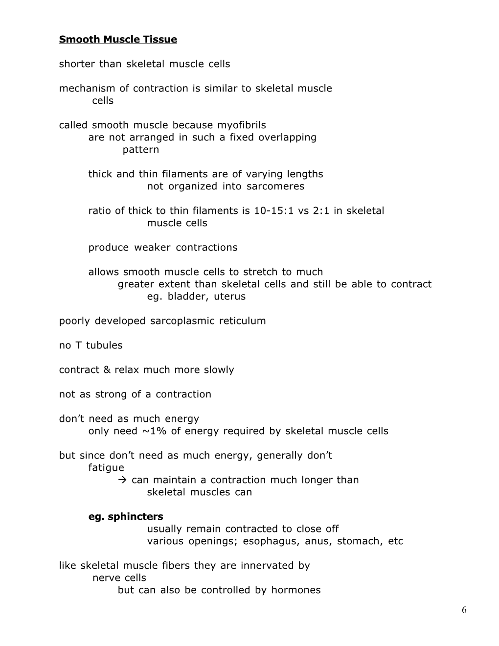 6 Smooth Muscle Tissue Shorter Than Skeletal Muscle Cells Mechanism Of