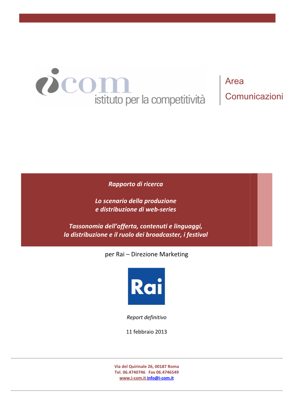 Area Comunicazioni