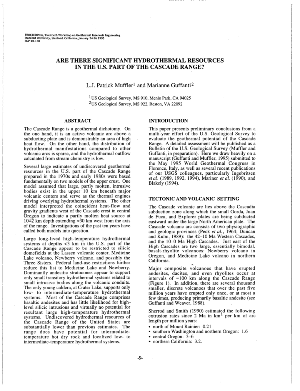 Are There Significant Hydrothermal Resources in the U.S