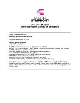 2016-17 Chronological Listing of Concerts.Pdf