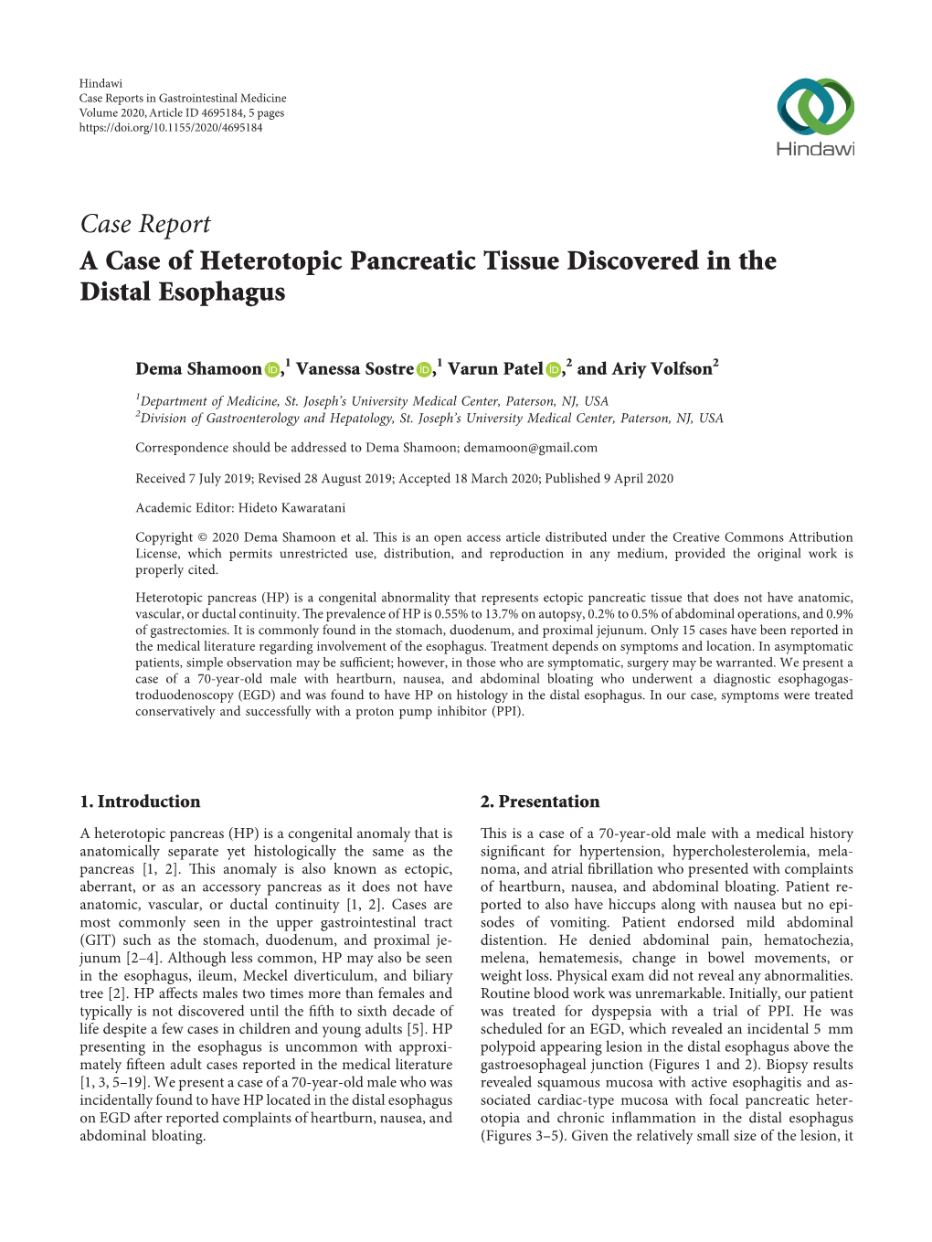 A Case of Heterotopic Pancreatic Tissue Discovered in the Distal Esophagus