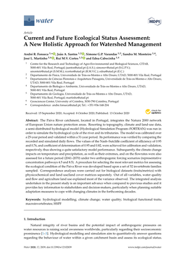 Current and Future Ecological Status Assessment: a New Holistic Approach for Watershed Management