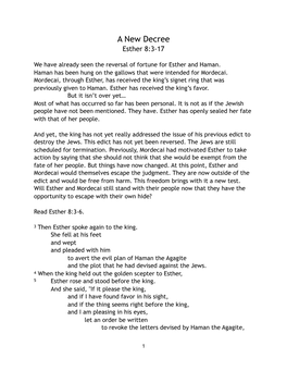 Esther 8.3-17