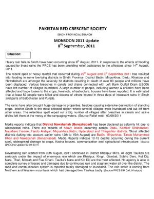 Pakistan Red Crescent Society Sindh Provincial Branch