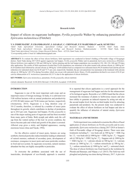 Impact of Silicon on Sugarcane Leafhopper, Pyrilla Perpusilla Walker by Enhancing Parasitism of Epiricania Melanoleuca (Fletcher)
