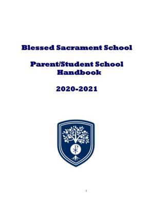 Blessed Sacrament School Parent/Student School Handbook