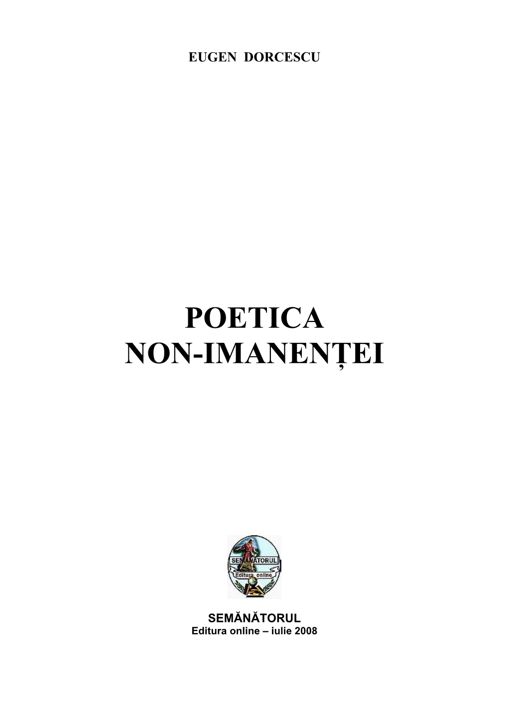 Poetica Non-Imanentei