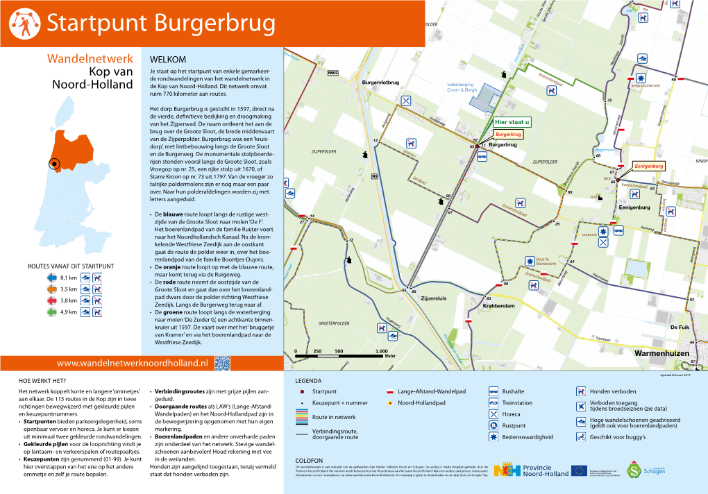 Wandelkaart Startpunt Burgerbrug