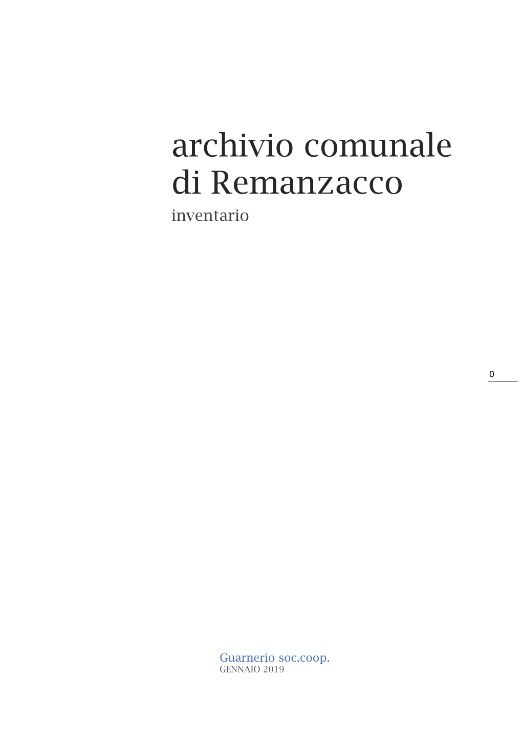 Archivio Comunale Di Remanzacco