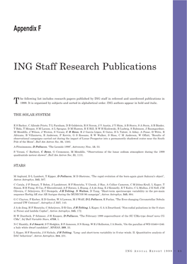 ING Staff Research Publications