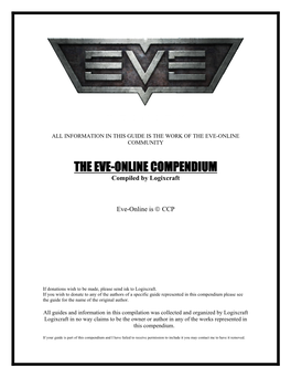 THE EVE-ONLINE COMPENDIUM Compiled by Logixcraft
