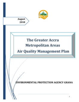 The Greater Accra Metropolitan Area Draft Air Quality Management Plan