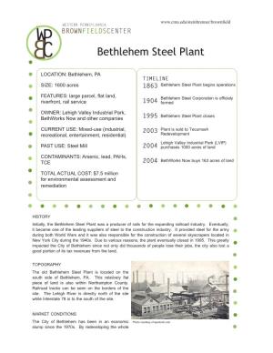 Bethlehem Steel Plant